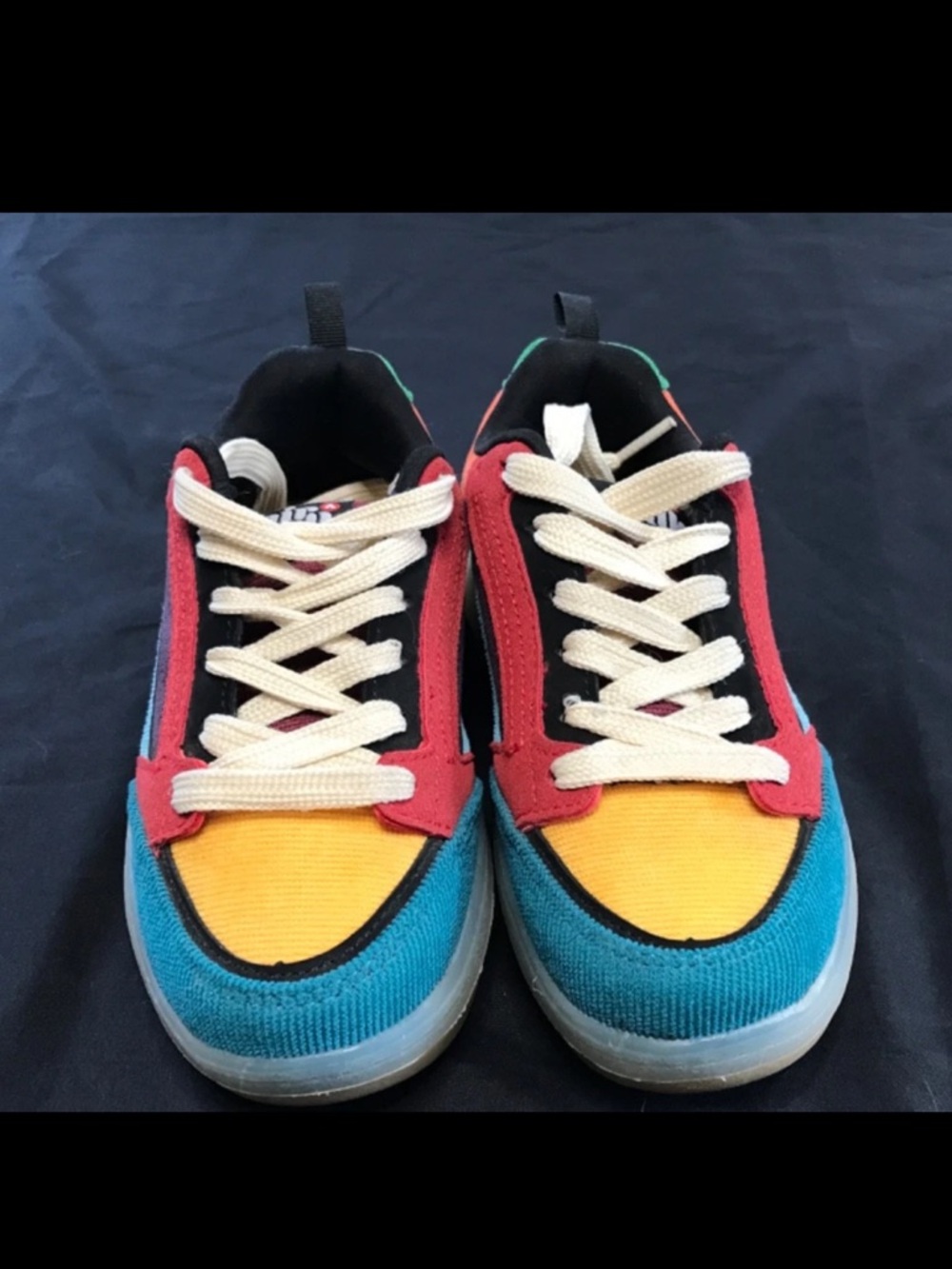 Airwalk Kids Colorblock Sneakers - Blue, Red & Yellow, Size 1